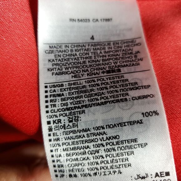 Banana  Republic woven curved hem shift dress orange size 4 - Picture 7 of 9